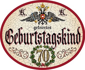 Geburtstagskind 70 +