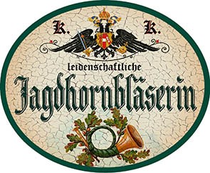 Jagdhornbläserin +