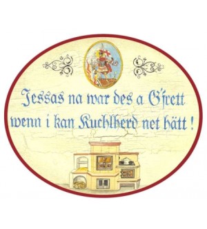 Jessas na war des a Gfrett, Kuchlherd