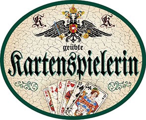 Kartenspielerin +