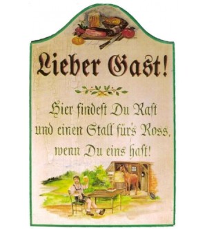 Lieber Gast! Hier findest du Rast