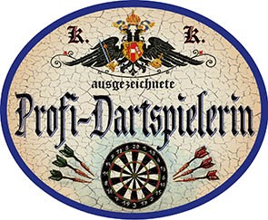 Profi-Dartspielerin +