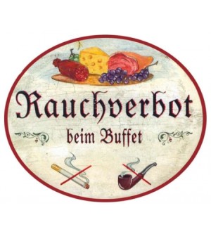 Rauchverbot beim Buffet