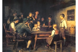 Gruppe mit Grammophon