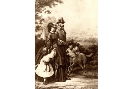 Die Kaiserliche Familie im Park
