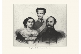 Kronprinz Ludwig Bayern mit seinen Eltern