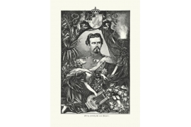 König Ludwig II. mit Lyra