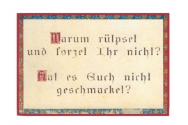 Warum ruelpset und forzet ihr nicht