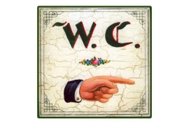 WC -Hand geradeaus rechts