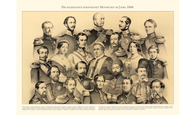 Europäische Monarchen 1848