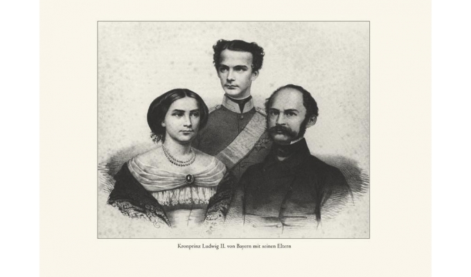 Kronprinz Ludwig Bayern mit seinen Eltern