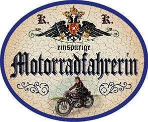 Motorradfahrerin +
