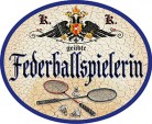 Federballspielerin +