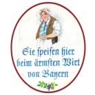 Sie speisen beim aermster Wirt von Bayern