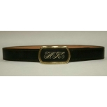 pinfeather belt with initials