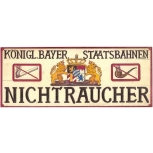 Nichtraucher - Staatsbahnen (Bayern)